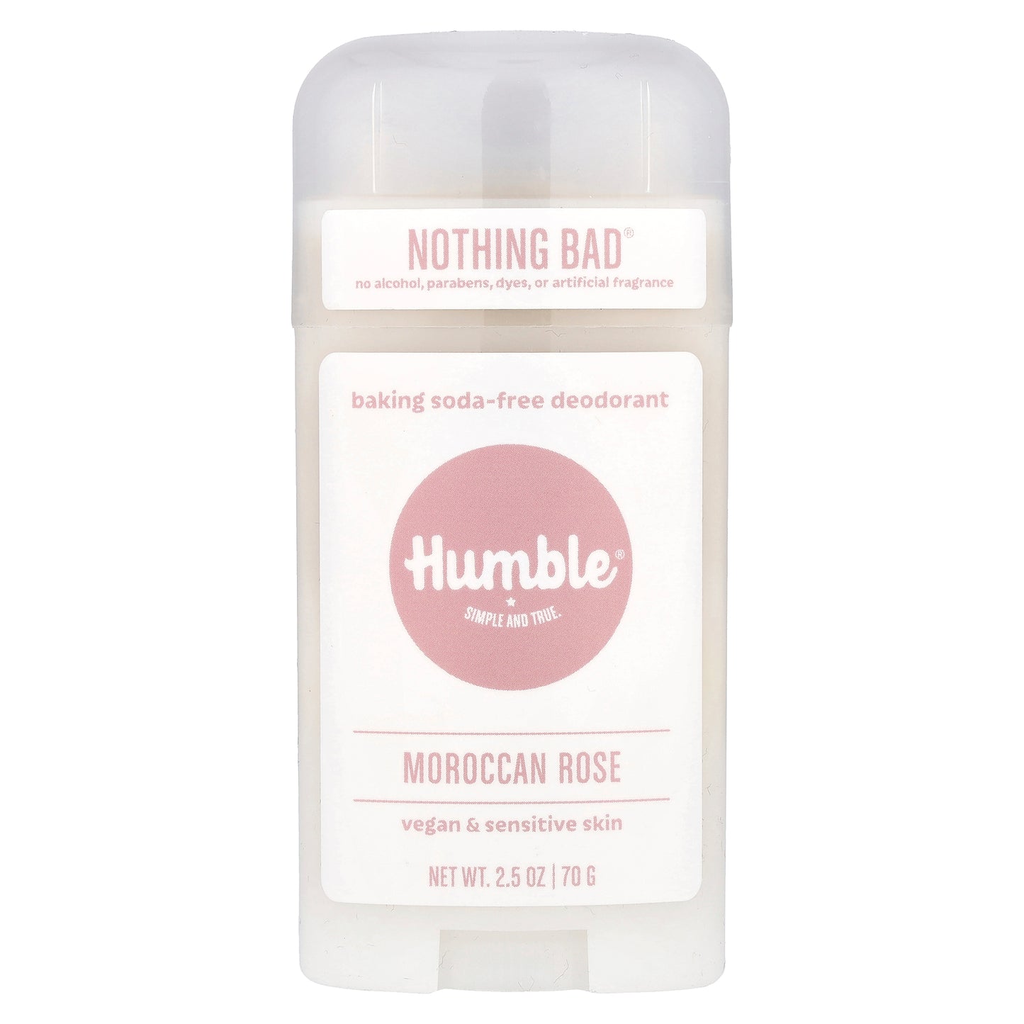 Humble Brands, Baking Soda-Free Deodorant, Moroccan Rose , 2.5 oz (70 g)