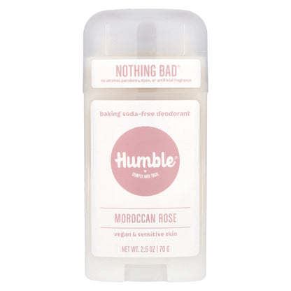 Humble Brands, Baking Soda-Free Deodorant, Moroccan Rose , 2.5 oz (70 g)