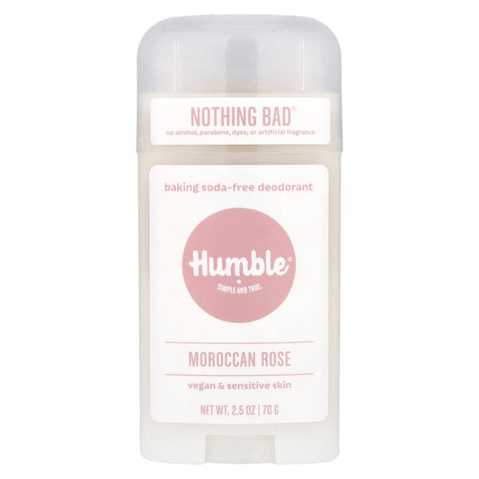 Humble Brands, Baking Soda-Free Deodorant, Moroccan Rose , 2.5 oz (70 g)