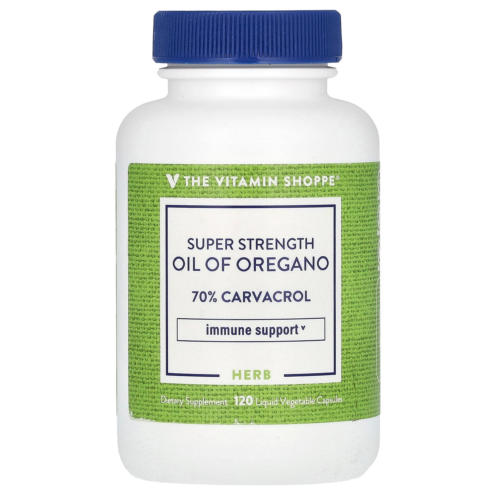 The Vitamin Shoppe, Super Strength Oil of Oregano, 120 Liquid Vegetable Capsules (45 mg per Capsule)