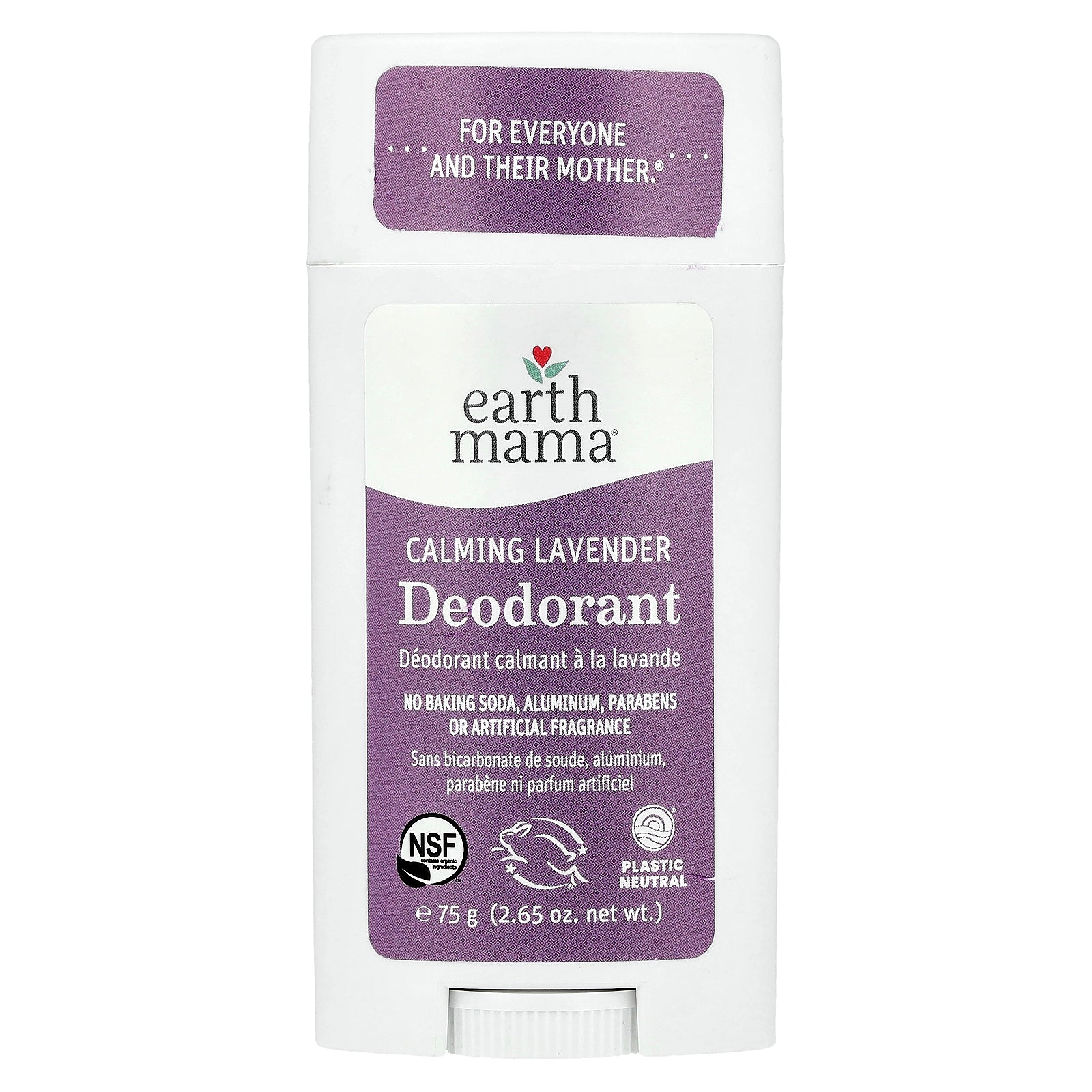 Earth Mama, Deodorant, Calming Lavender, 2.65 oz (75 g)