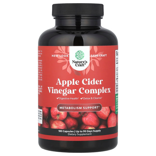 Nature's Craft, Apple Cider Vinegar Complex, 180 Capsules