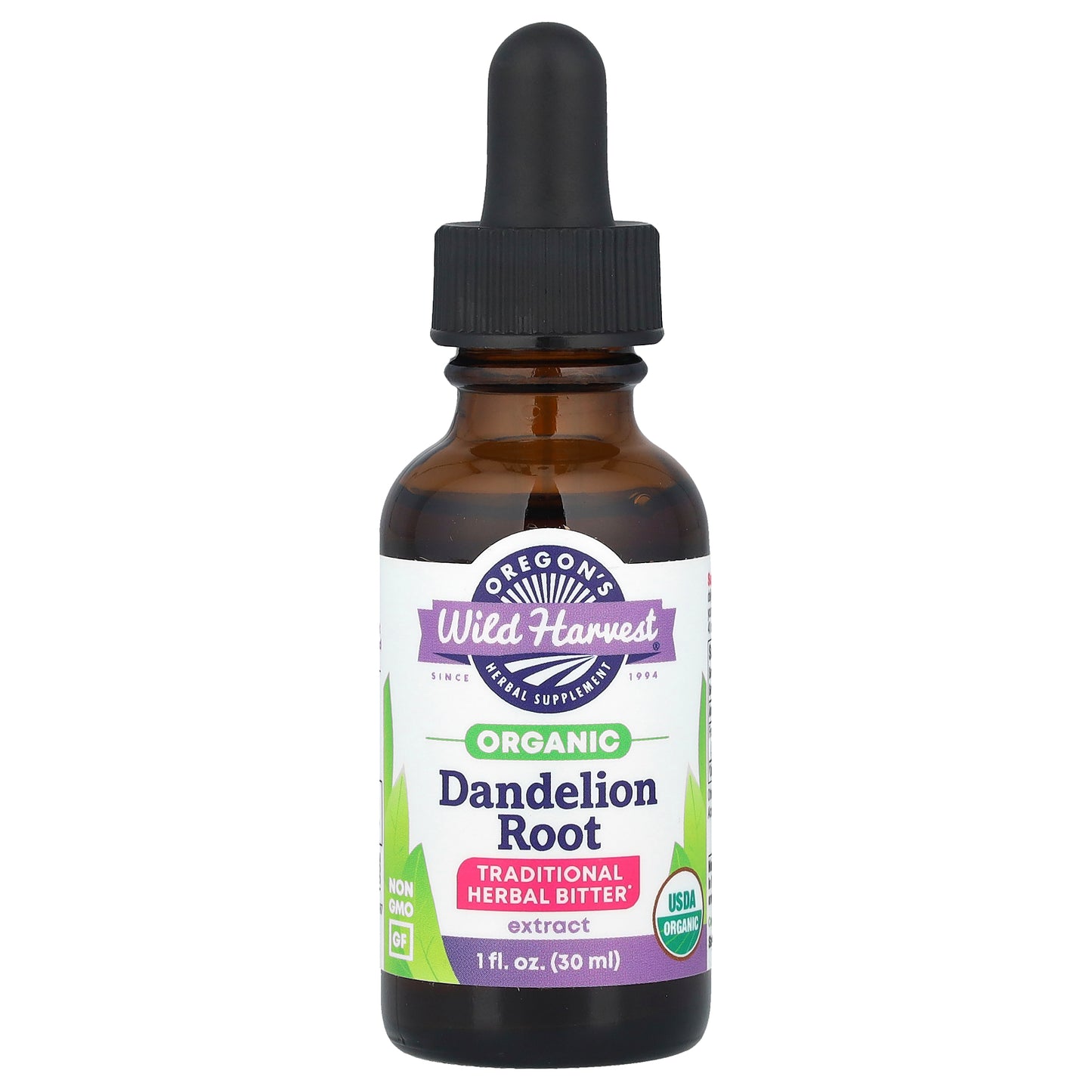 Oregon's Wild Harvest, Organic Dandelion Root Extract, 1 fl oz (30 ml)