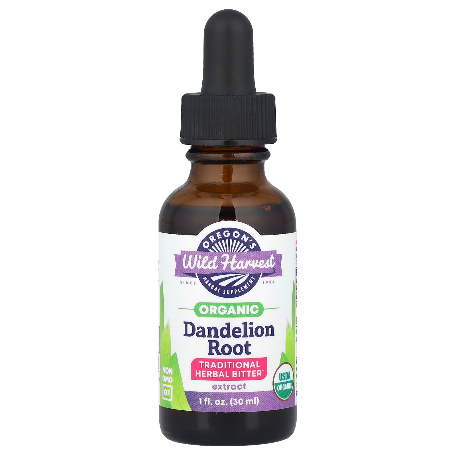 Oregon's Wild Harvest, Organic Dandelion Root Extract, 1 fl oz (30 ml)
