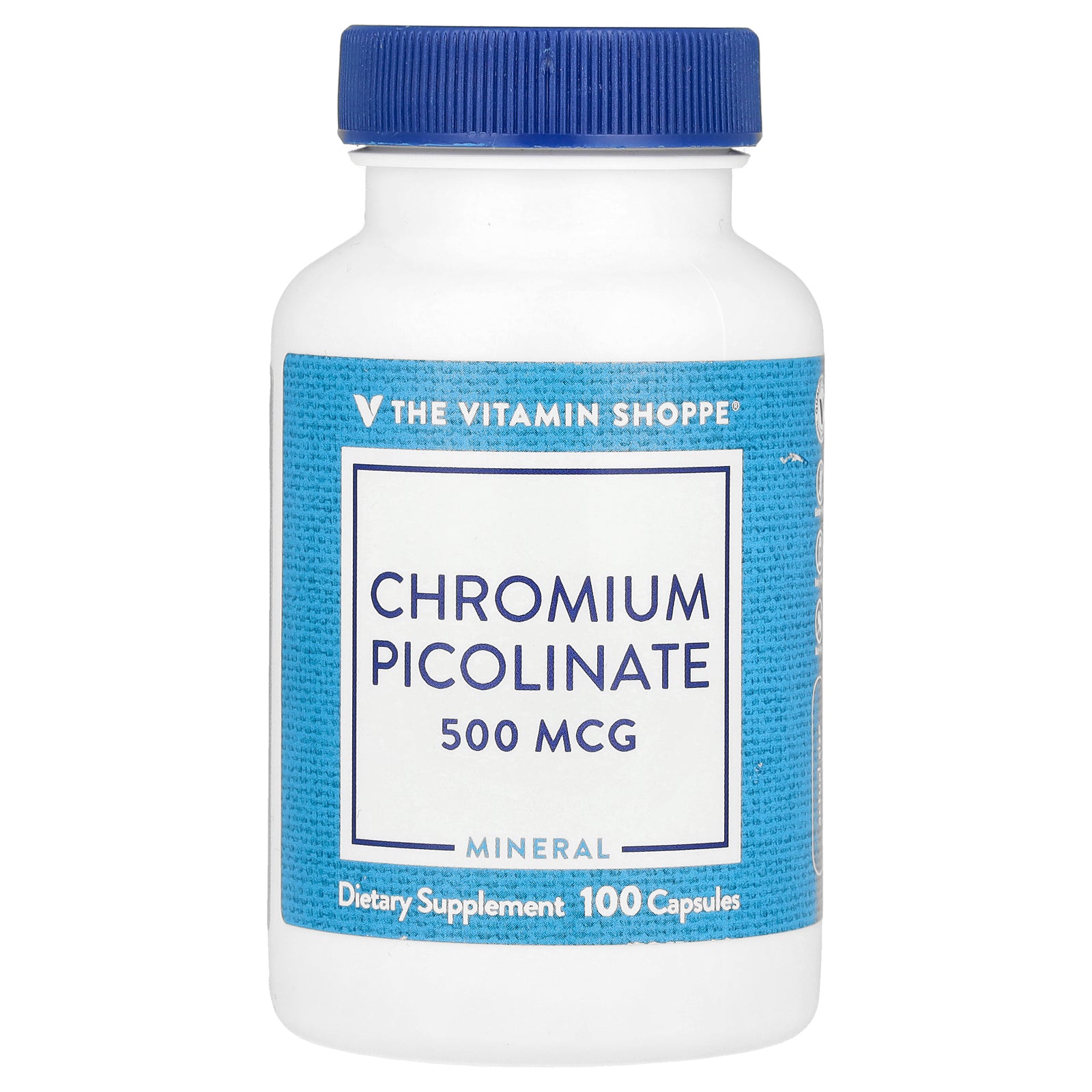 The Vitamin Shoppe, Chromium Picolinate, 500 mcg, 100 Capsules