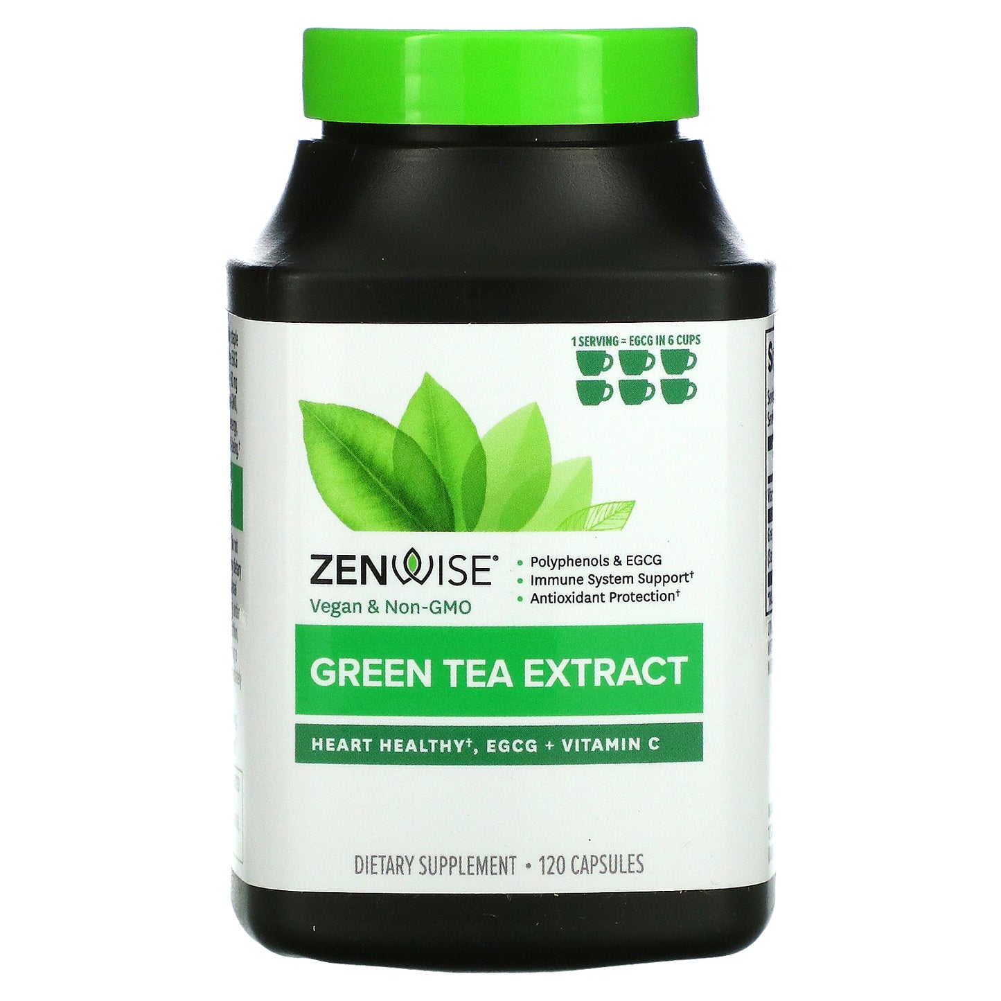 Zenwise Health, Green Tea Extract, 120 Capsules