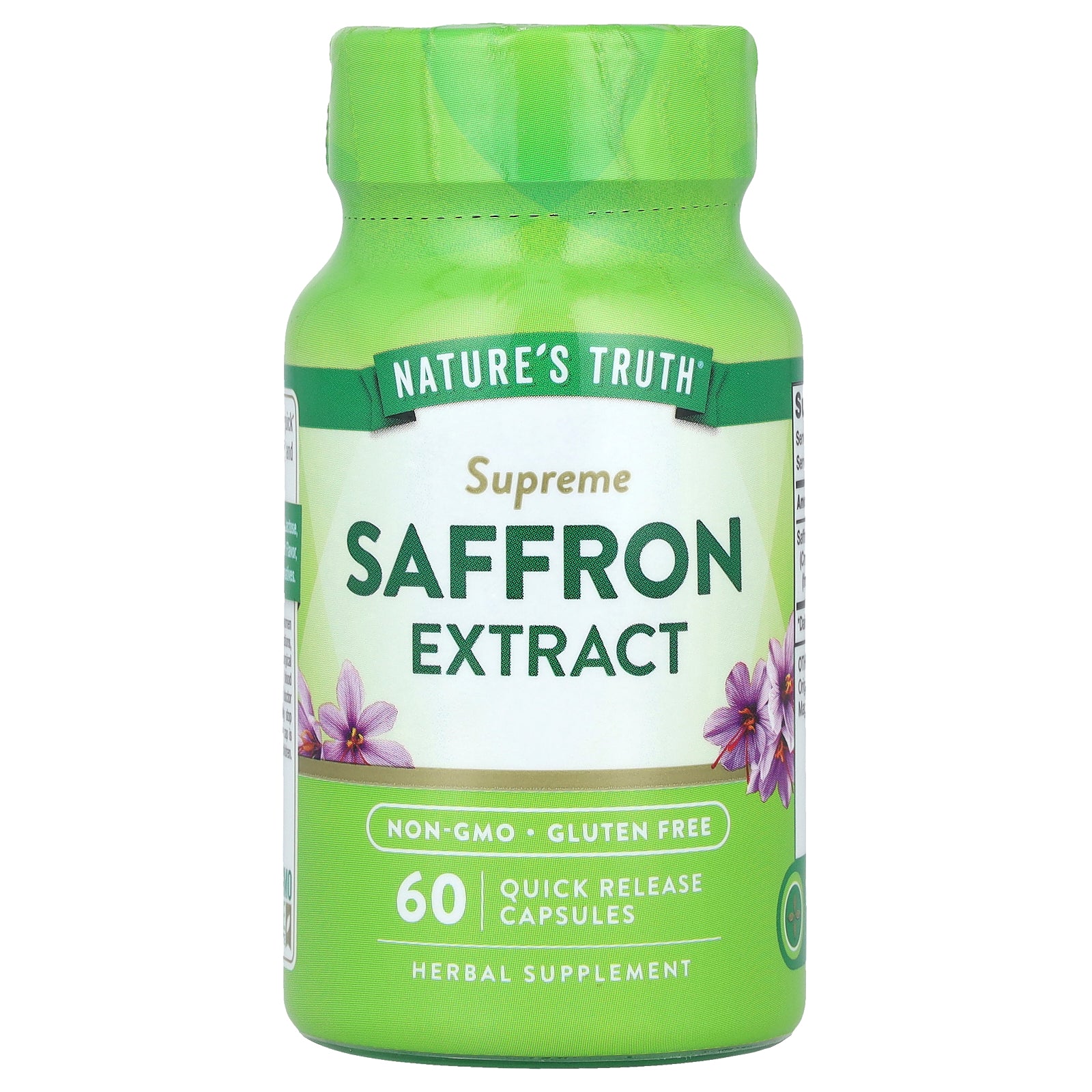 Nature's Truth, Supreme Saffron Extract, 60 Quick Release Capsules (88.5 mg per Capsule)