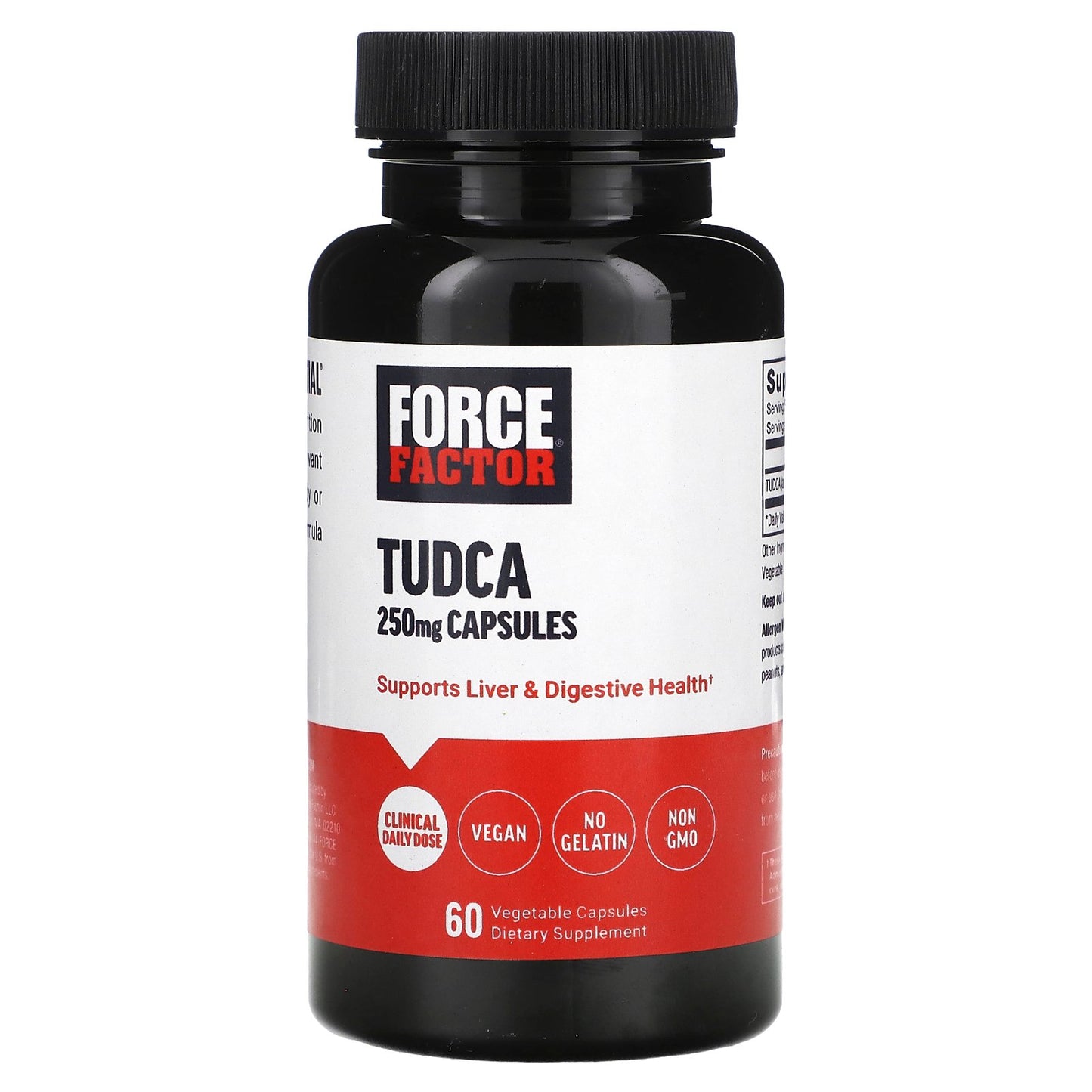 Force Factor, Tudca , 250 mg , 60 Vegetable Capsules