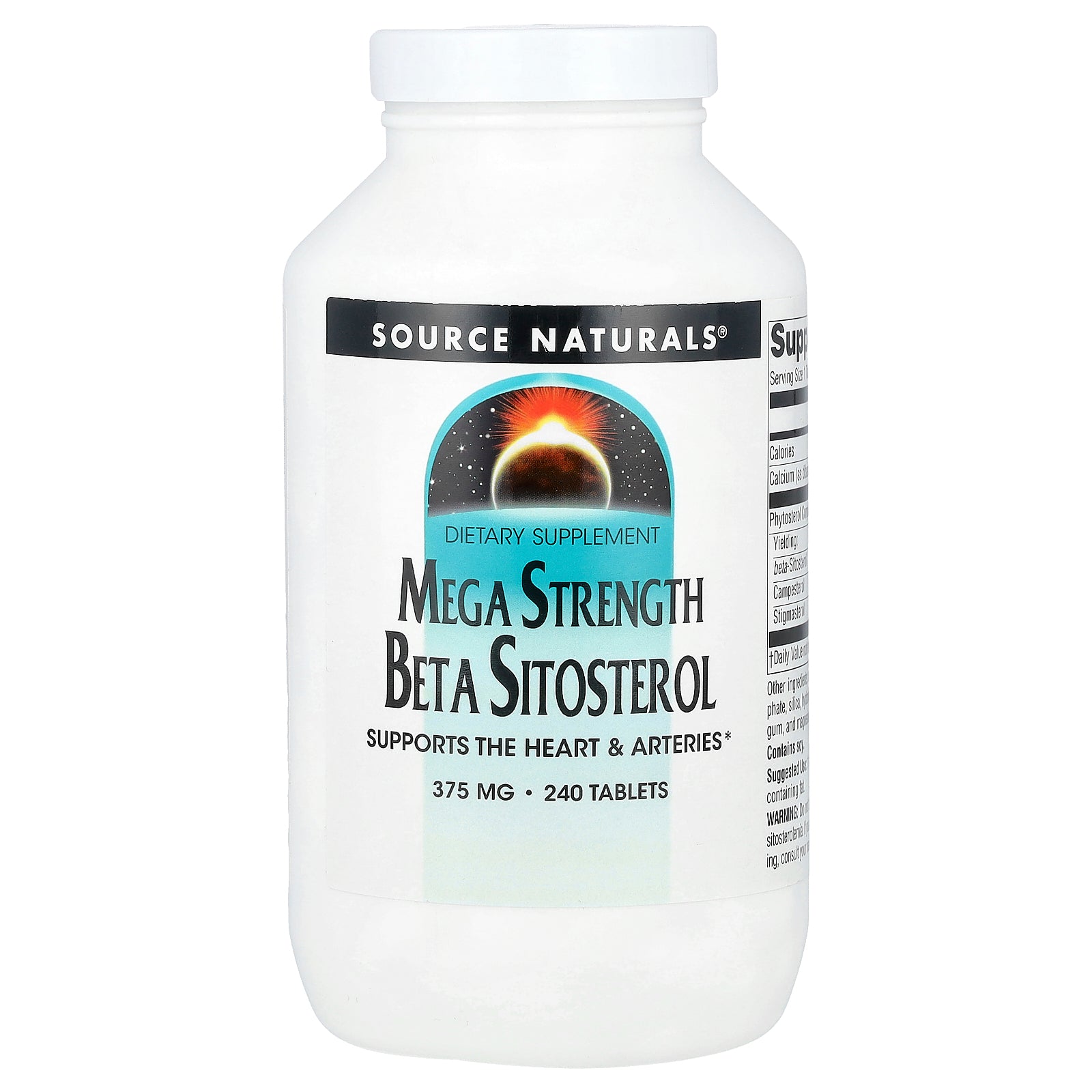 Source Naturals, Mega Strength Beta Sitosterol, 240 Tablets