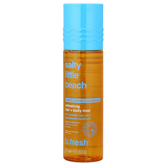 b.fresh, Salty Little Beach, Refreshing Hair + Body Mist, Salted Caramel + Sandalwood, 7.5 fl oz (221 ml)