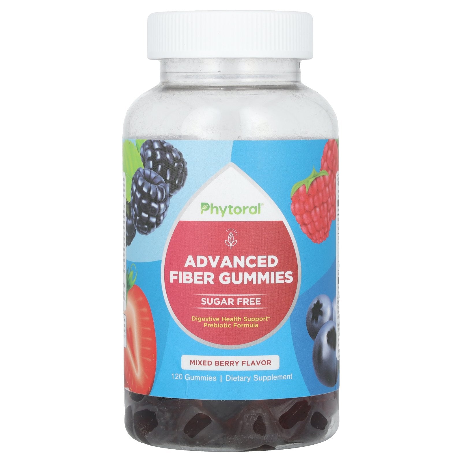 Phytoral, Advanced Fiber Gummies, Mixed Berry, 120 Gummies