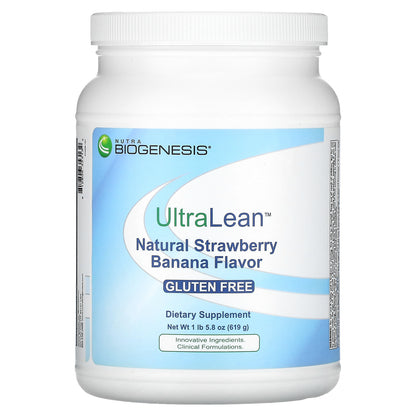 Nutra BioGenesis, UltraLean, Natural Strawberry Banana, 1 lb 5.8 oz (619 g)