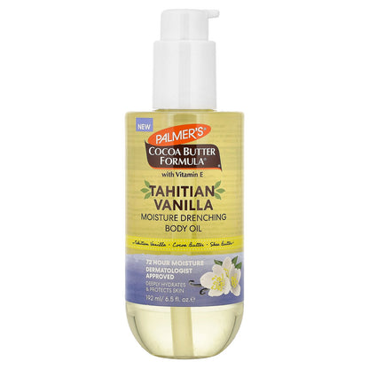 Palmer's, Cocoa Butter Formula® with Vitamin E, Moisture Drenching Body Oil, Tahitian Vanilla, 6.5 fl oz (192 ml)