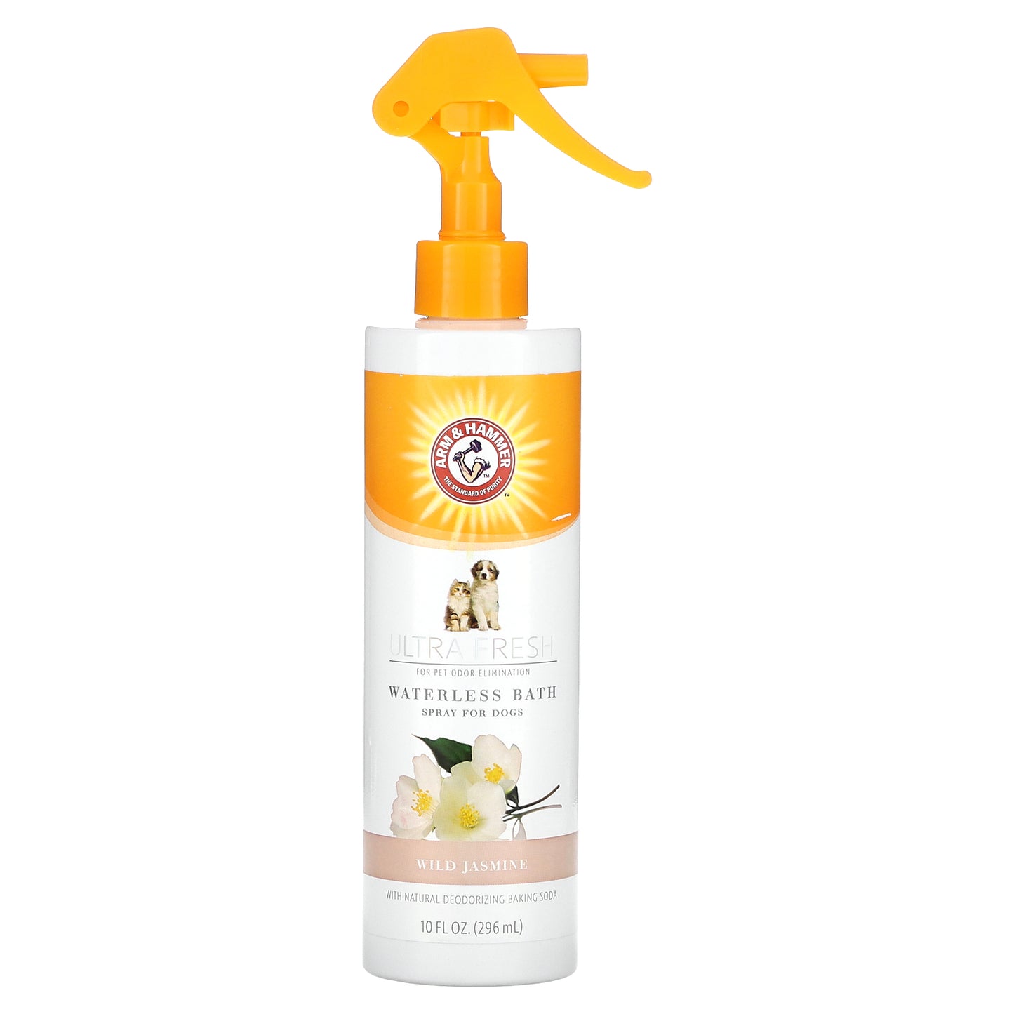 Arm & Hammer, Ultra Fresh, Waterless Bath, Spray For Dogs, Wild Jasmine, 10 fl oz (296 ml)