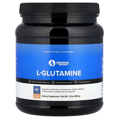 Designs For Health, L-Glutamine, 1.1 lbs (500 g)