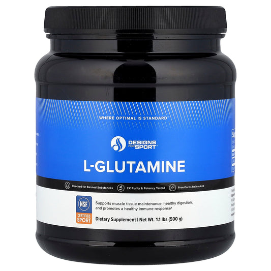Designs For Health, L-Glutamine, 1.1 lbs (500 g)