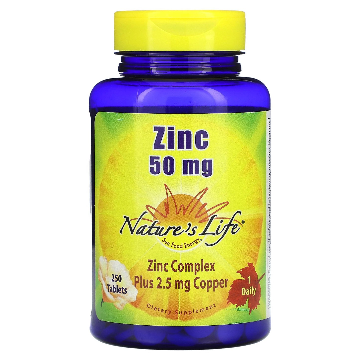 Nature's Life, Zinc, 250 Tablets
