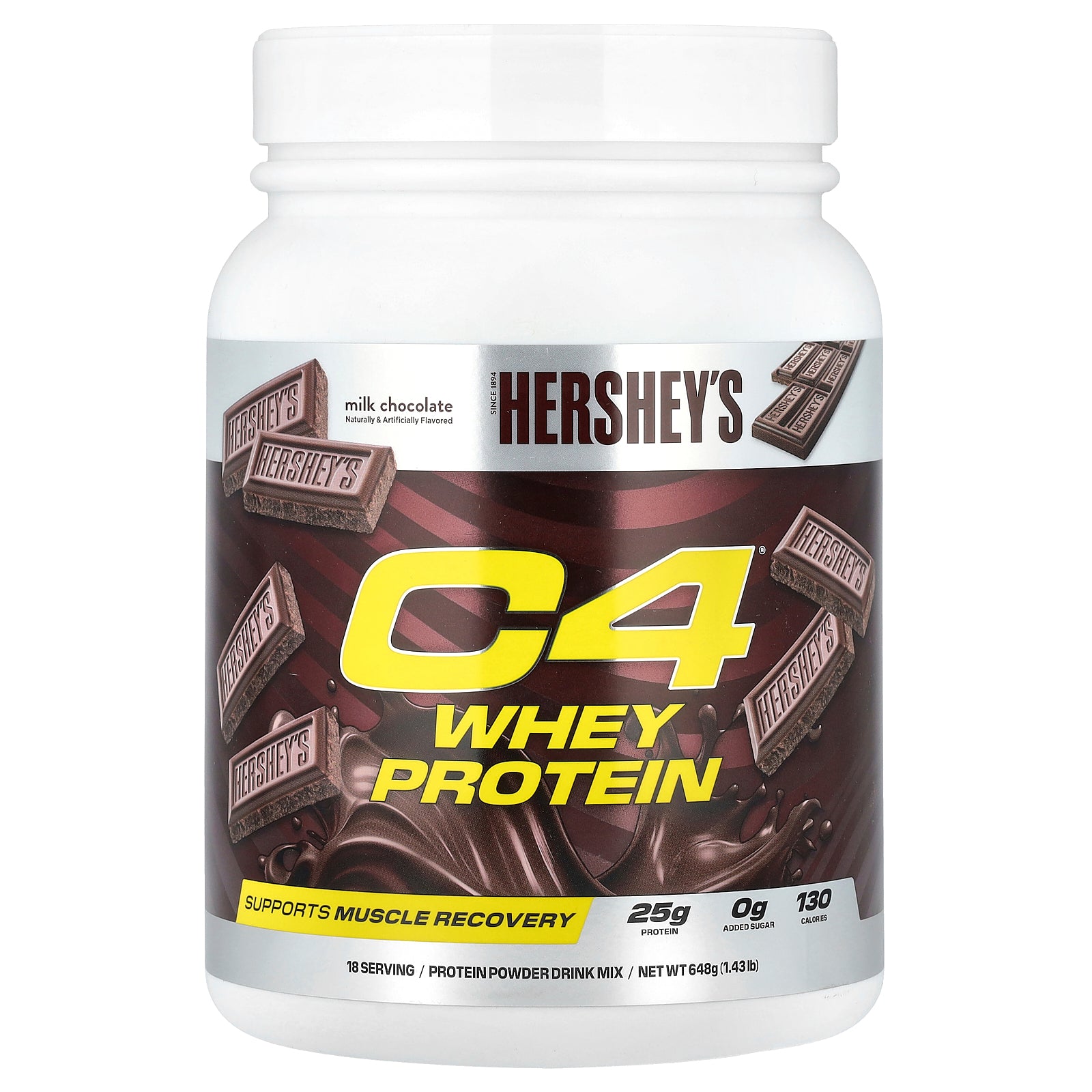 C4 / Cellucor, C4® Whey Protein, Hershey's Milk Chocolate, 1.43 lb (648 g)