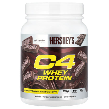 C4 / Cellucor, C4® Whey Protein, Hershey's Milk Chocolate, 1.43 lb (648 g)