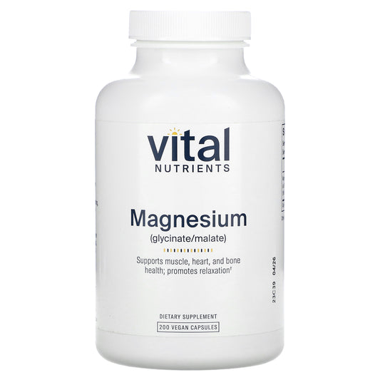 Vital Nutrients, Magnesium, 240 mg, 200 Vegan Capsules (120 mg Per Capsule)