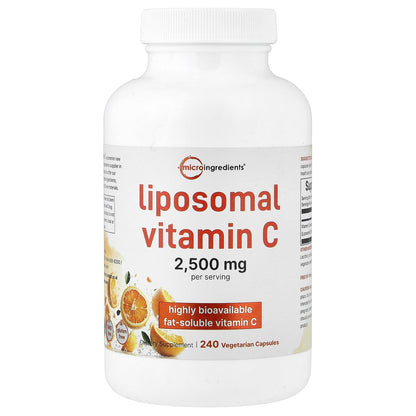 Micro Ingredients, Liposomal Vitamin C, 240 Vegetarian Capsules (625 mg per Capsule)