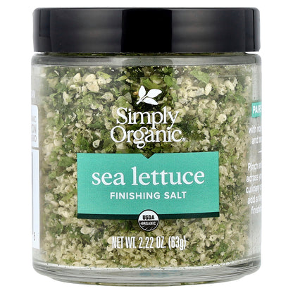 Simply Organic, Finishing Salt, Sea Lettuce, 2.22 oz (63 g)