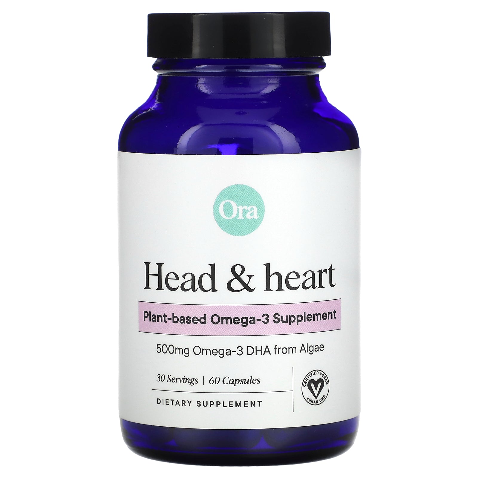 Ora, Head & Heart, 250 mg, 60 Capsules