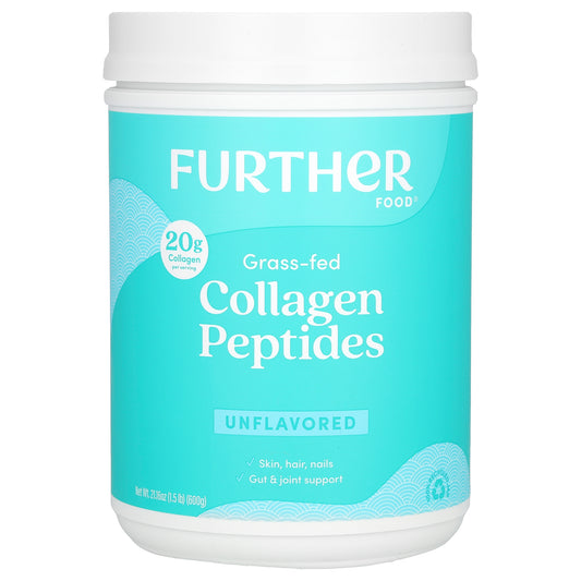 Further Food, Grass-Fed Collagen Peptides, Unflavored, 21.16 oz (600 g)