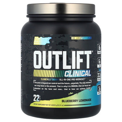 Nutrex Research, Outlift® Clinical, Blueberry Lemonade, 22.57 oz (639.91 g)