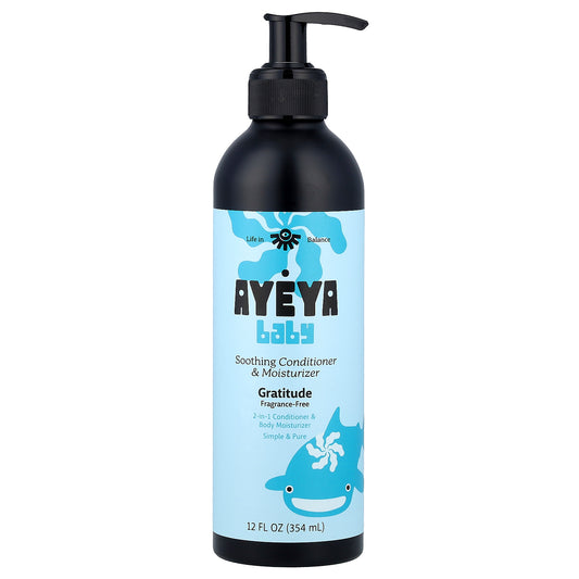 Ayeya, Baby, Soothing Conditioner & Moisturizer, Fragrance-Free, 12 fl oz (354 ml)