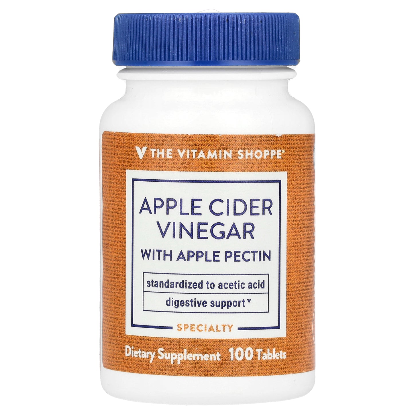 The Vitamin Shoppe, Apple Cider Vinegar With Apple Pectin, 100 Tablets