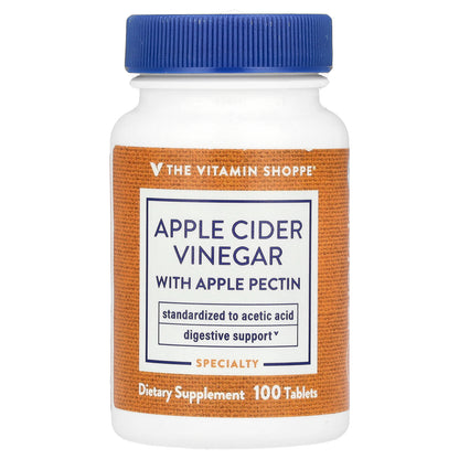 The Vitamin Shoppe, Apple Cider Vinegar With Apple Pectin, 100 Tablets