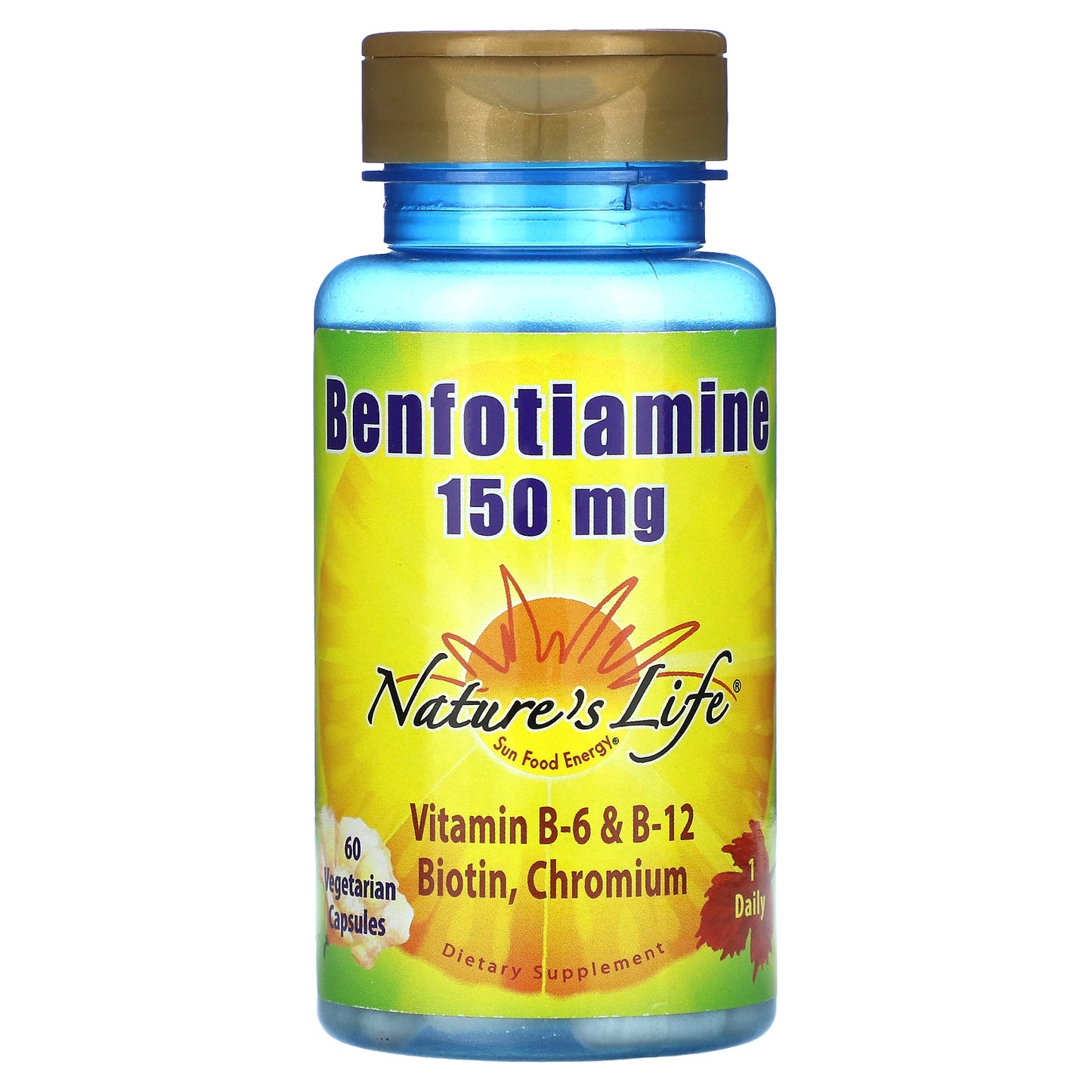 Nature's Life, Benfotiamine, 150 mg, 60 Vegetarian Capsules