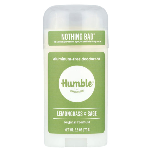 Humble Brands, Aluminum-Free Deodorant, Lemongrass & Sage, 2.5 oz (70 g)