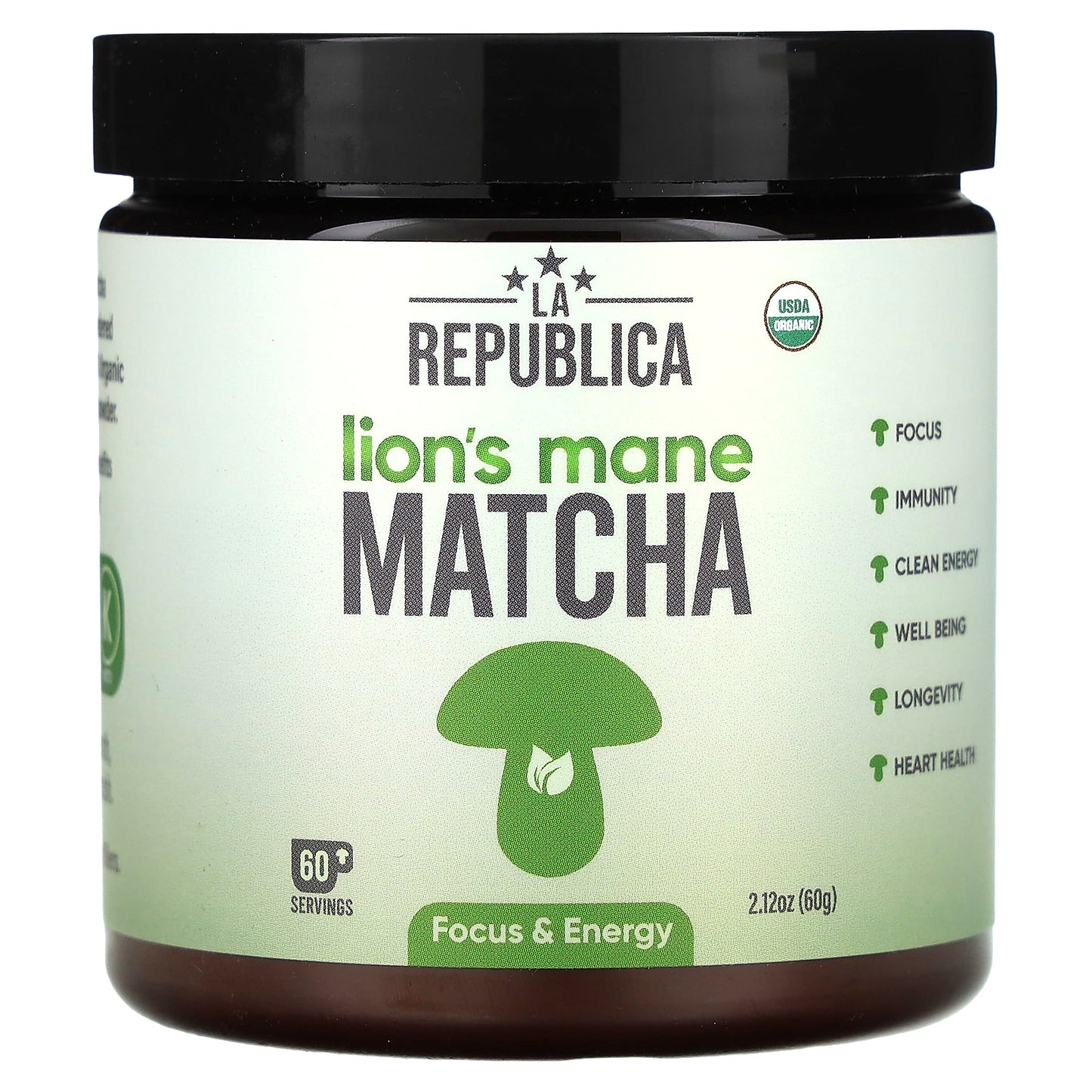 La Republica, Lion's Mane Matcha, 2.12 oz (60 g)