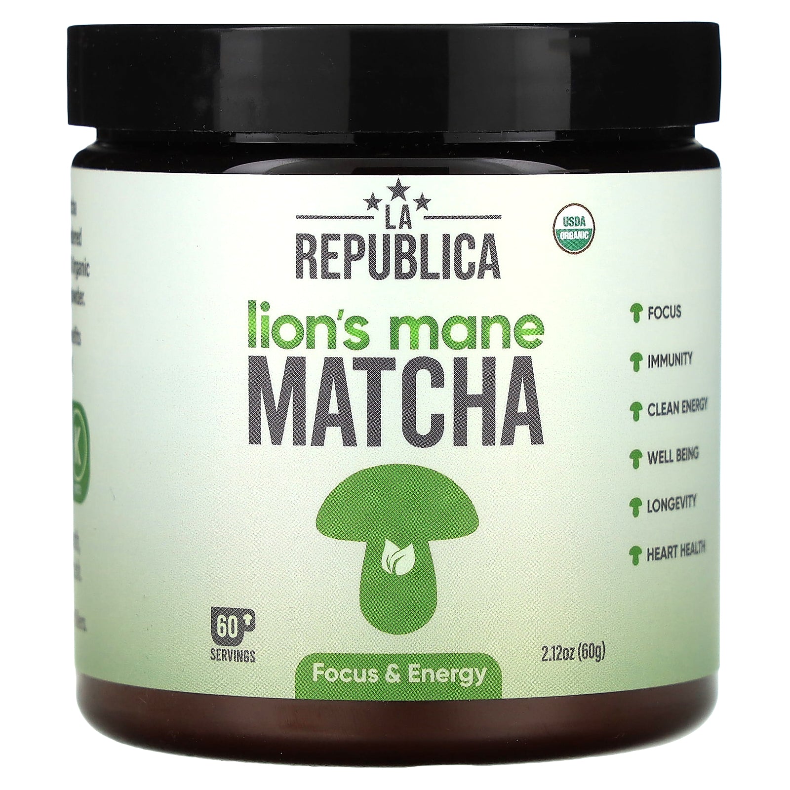 La Republica, Lion's Mane Matcha, 2.12 oz (60 g)