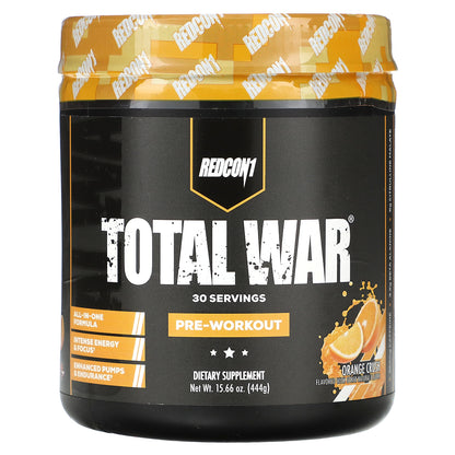 Redcon1, Total War, Pre-Workout, Orange Crush, 15.66 oz (444 g)