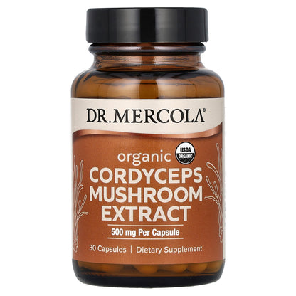Dr. Mercola, Organic Cordyceps Mushroom Extract, 30 Capsules