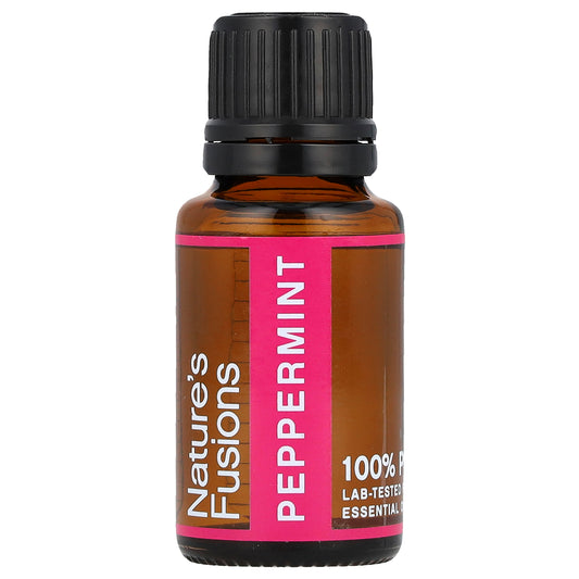 Nature's Fusions, 100% Pure Essential Oil, Peppermint , 15 ml