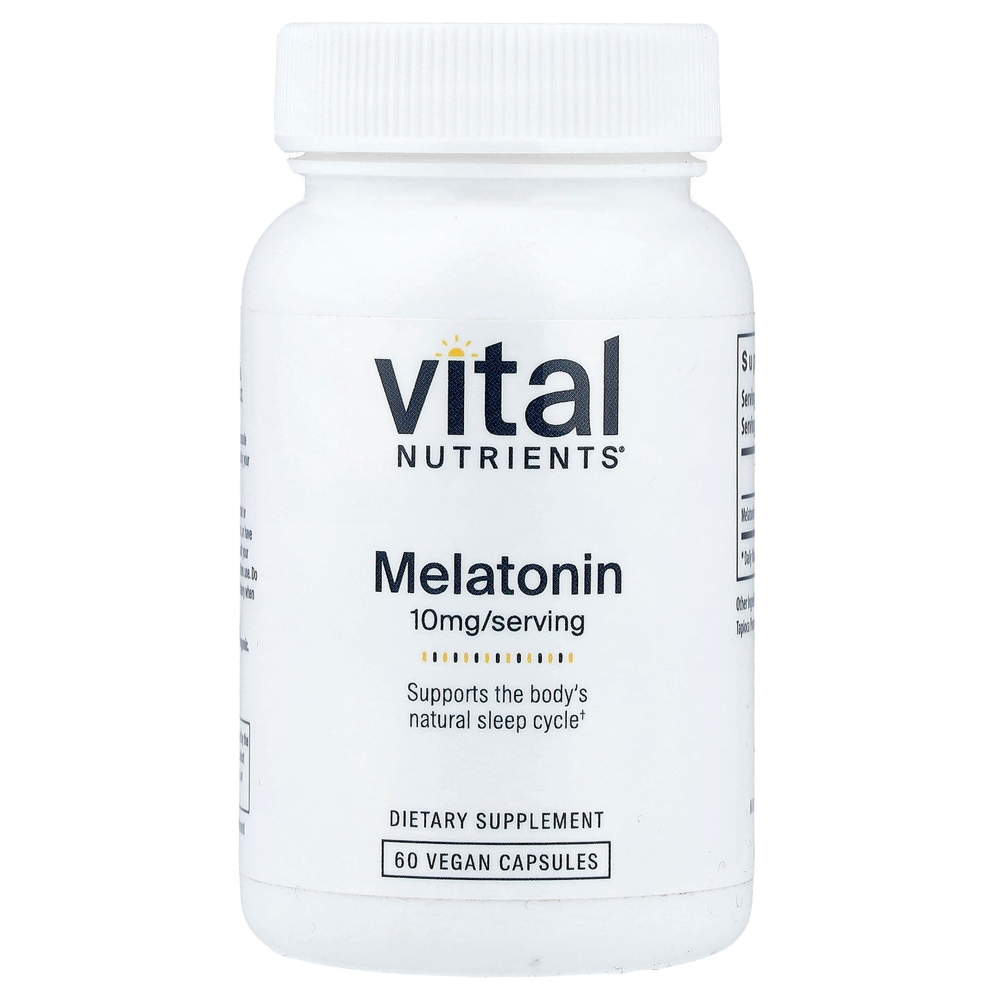 Vital Nutrients, Melatonin, 10 mg, 60 Vegan Capsules