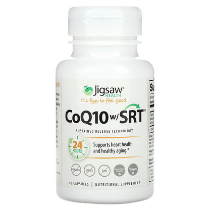 Jigsaw Health, CoQ10 w/ SRT, 60 Capsules (100 mg per Capsule)