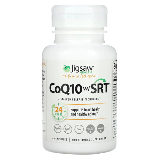 Jigsaw Health, CoQ10 w/ SRT, 60 Capsules (100 mg per Capsule)