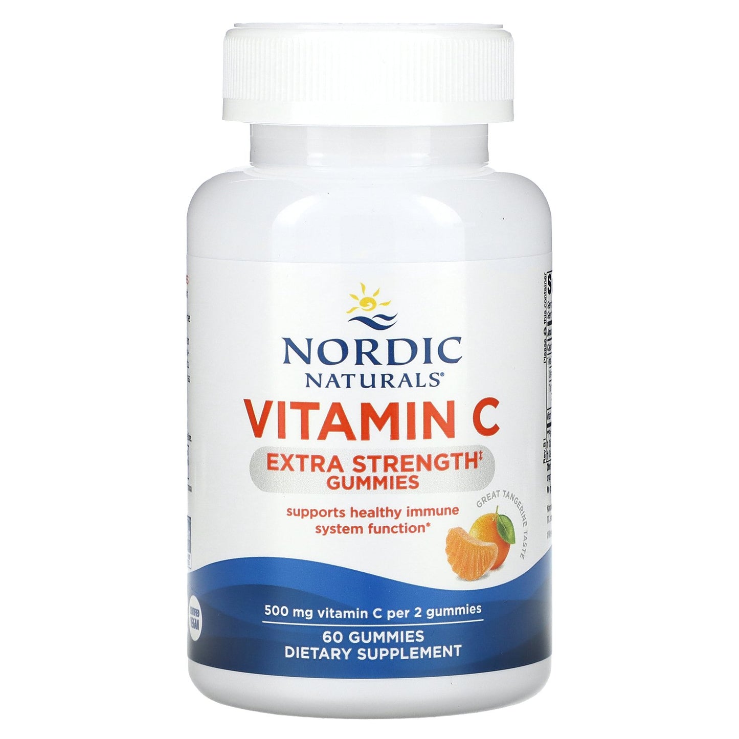 Nordic Naturals, Vitamin C Gummies, Tangerine, 60 Gummies (250 mg per Gummy)