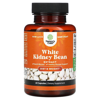 Nature's Craft, White Kidney Bean Extract, 60 Capsules (600 mg per Capsule)