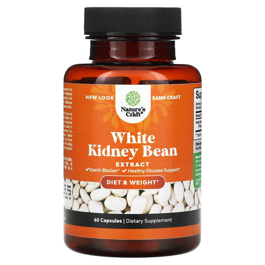 Nature's Craft, White Kidney Bean Extract, 60 Capsules (600 mg per Capsule)