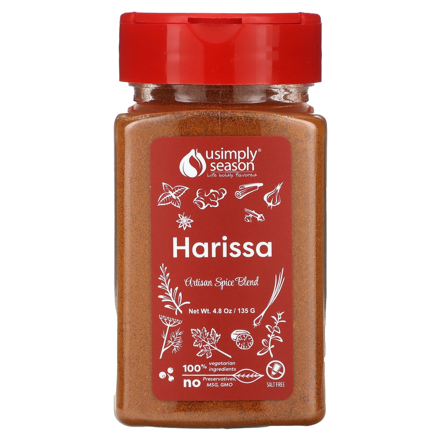 USimplySeason, Artisan Spice Blend, Harrisa, 4.8 oz (135 g)