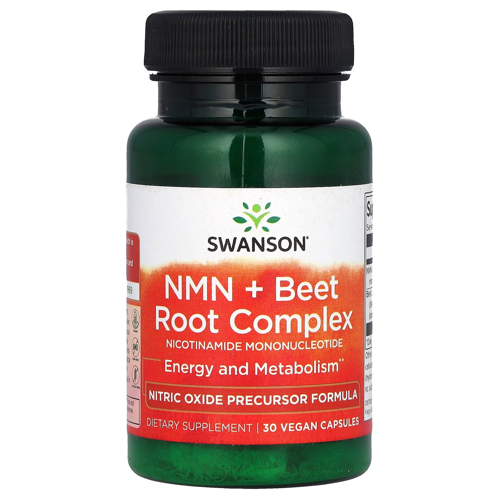 Swanson, NMN + Beet Root Complex, 30 Vegan Capsules