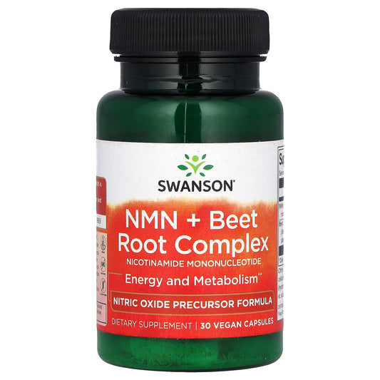 Swanson, NMN + Beet Root Complex, 30 Vegan Capsules