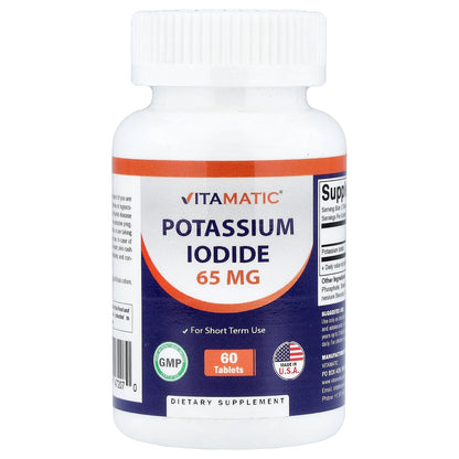 Vitamatic, Potassium Iodide, 60 Tablets (32.5 mg per Tablet)