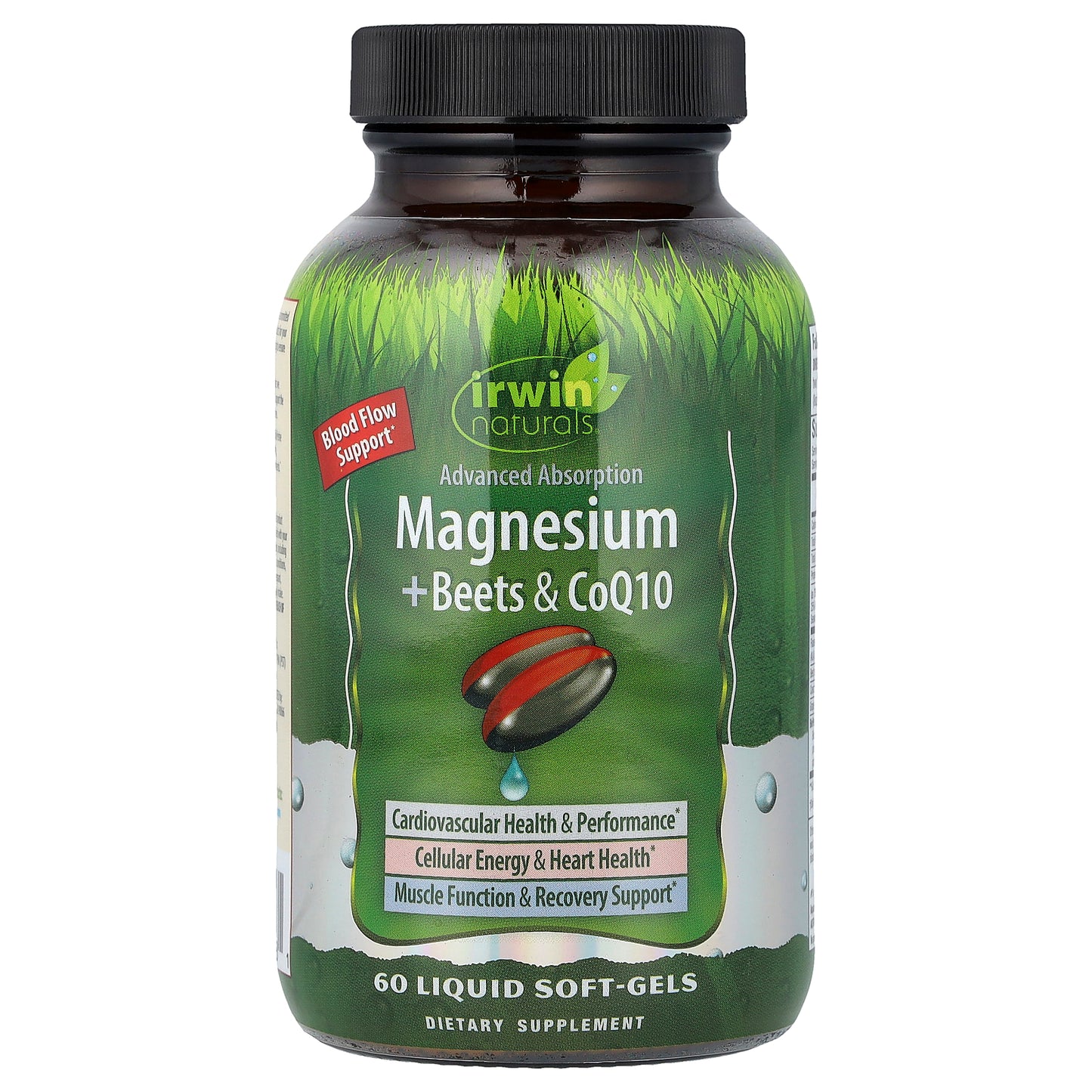 Irwin Naturals, Magnesium + Beets & CoQ10, 60 Liquid Soft-Gels